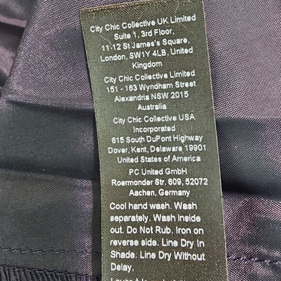 City Chic Womens Sz 12 Dark Navy Lace Tulle Evening Cocktail Maxi Dress NWT - Picture 14 of 14